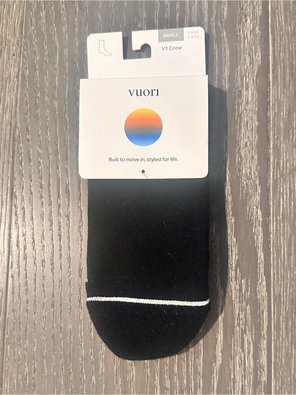 Vuori V1 Crew Socks with White Tip